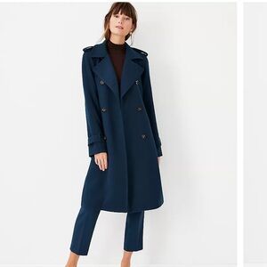 NEW Ann Taylor Twill Trench Coat